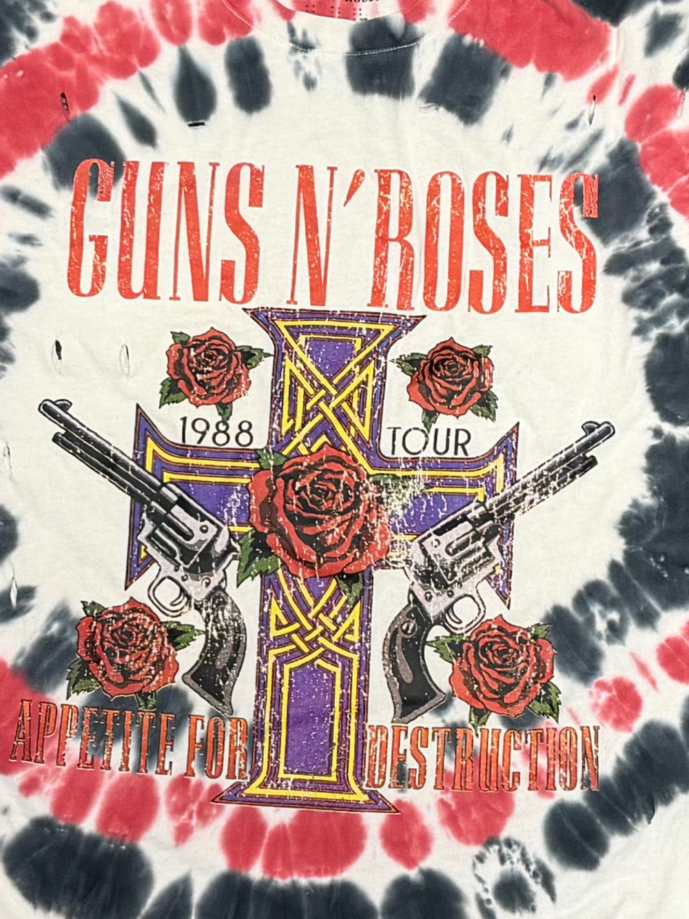 Guns N' Roses Heavy Metal Rock n Roll Music Short Sleeve Dye Tshirt - Picture 8 of 9